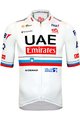 PISSEI Rövid ujjú kerékpáros mez - UAE TEAM EMIRATES SLOVENIAN 2024 - fehér/piros