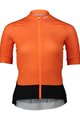 POC Rövid ujjú kerékpáros mez - ESSENTIAL ROAD LADY - narancssárga/fekete