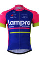 Rövid ujjú kerékpáros mez - LAMPRE 2017 - rózsaszín/kék