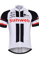 BONAVELO Rövid ujjú kerékpáros mez - SUNWEB 2017 - fehér/fekete