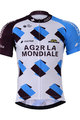Rövid ujjú kerékpáros mez - AG2R 2017 - fehér/világoskék/fekete