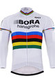 Hosszú ujjú kerékpáros mez - BORA UCI 2017 WINTER - színes/fehér