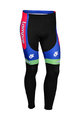 Hosszú kerékpáros nadrág kantár nélkül - LAMPRE 2013 WINTER - kék/rózsaszín/fekete