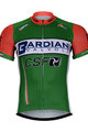 Rövid ujjú kerékpáros mez - BARDIANI 2018 - zöld/narancssárga
