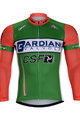 Hosszú ujjú kerékpáros mez nyári - BARDIANI 2018 SUMMER - narancssárga/zöld