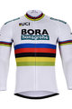 Hosszú ujjú kerékpáros mez nyári - BORA UCI 2018 SUMMER - fehér/színes