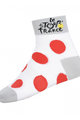 Klasszikus kerékpáros zokni - TOUR DE FRANCE  - fehér/piros