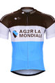 BONAVELO Rövid ujjú kerékpáros mez - AG2R 2019 - fehér/kék/barna