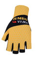 BONAVELO Kerékpáros kesztyű rövid ujjal - JUMBO-VISMA 2020 - fekete/sárga