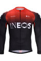 BONAVELO Hosszú ujjú kerékpáros mez - INEOS 2020 WINTER - piros/fekete