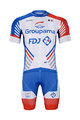 BONAVELO Rövid kerékpáros mez rövidnadrággal - GROUPAMA FDJ 2020 - fehér/piros/kék