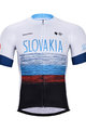 BONAVELO Rövid kerékpáros mez rövidnadrággal - SLOVAKIA - fehér/piros/kék/fekete