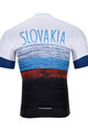BONAVELO Rövid kerékpáros mez rövidnadrággal - SLOVAKIA - fehér/piros/fekete/kék