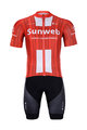 BONAVELO Rövid kerékpáros mez rövidnadrággal - SUNWEB 2020 - fekete/piros