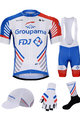 BONAVELO Kerékpáros mega szett - GROUPAMA FDJ 2020 - fehér/piros/kék