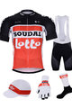 BONAVELO Kerékpáros mega szett - LOTTO SOUDAL 2020 - piros/fekete/fehér