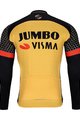 BONAVELO Hosszú ujjú kerékpáros mez - JUMBO-VISMA 2021 WNT - sárga