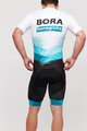 BONAVELO Rövid kerékpáros mez rövidnadrággal - BORA 2021 - fehér/zöld/fekete