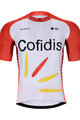 BONAVELO Rövid kerékpáros mez rövidnadrággal - COFIDIS 2021 - fekete/fehér/piros