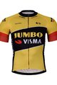 BONAVELO Rövid ujjú kerékpáros mez - JUMBO-VISMA 2022 - sárga/fekete