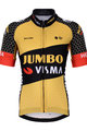 BONAVELO Rövid ujjú kerékpáros mez - JUMBO-VISMA '21 KIDS - sárga/fekete