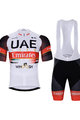 BONAVELO Rövid kerékpáros mez rövidnadrággal - UAE 2021 - fehér/fekete
