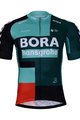 BONAVELO Rövid kerékpáros mez rövidnadrággal - BORA 2022 - piros/fekete/zöld