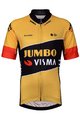 BONAVELO Rövid ujjú kerékpáros mez - JUMBO-VISMA '22 KIDS - fekete/sárga