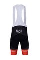 BONAVELO Rövid kerékpáros nadrág kantárral - UAE 2022  - fekete/piros/fehér