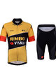 BONAVELO Rövid kerékpáros mez rövidnadrággal - JUMBO-VISMA 2022  - sárga/fekete
