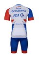 Bonavelo Rövid kerékpáros mez rövidnadrággal - GROUPAMA FDJ 2022 - kék/fehér/piros