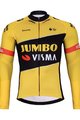 BONAVELO Hosszú ujjú kerékpáros mez - JUMBO-VISMA 2023 WNT - fekete/sárga