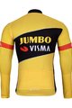 BONAVELO Hosszú ujjú kerékpáros mez - JUMBO-VISMA 2025 WNT - sárga/fekete
