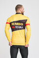 BONAVELO Hosszú ujjú kerékpáros mez - JUMBO-VISMA 2025 WNT - sárga/fekete