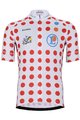 BONAVELO Rövid ujjú kerékpáros mez - TOUR DE FRANCE 2023 - fehér/piros