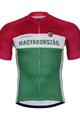 BONAVELO Rövid ujjú kerékpáros mez - HUNGARY - zöld/fehér/piros