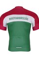 BONAVELO Rövid ujjú kerékpáros mez - HUNGARY - zöld/fehér/piros