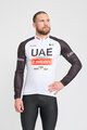 BONAVELO Hosszú ujjú kerékpáros mez - UAE 2024 WINTER - fehér/fekete/piros