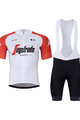 BONAVELO Rövid kerékpáros mez rövidnadrággal - TREK 2024 - fekete/fehér/piros