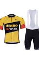 BONAVELO Rövid kerékpáros mez rövidnadrággal - JUMBO-VISMA 2023 - sárga/fekete