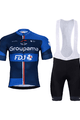 BONAVELO Rövid kerékpáros mez rövidnadrággal - GROUPAMA FDJ 2024 - kék/fekete