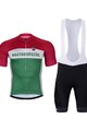 BONAVELO Rövid kerékpáros mez rövidnadrággal - HUNGARY - zöld/piros/fehér/fekete