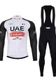 BONAVELO Kerékpáros téli szett - UAE 2024 WINTER - fekete/fehér/piros