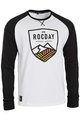 ROCDAY Hosszú ujjú kerékpáros póló - CREST - fehér/fekete