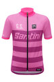SANTINI Rövid ujjú kerékpáros mez - 365GS KIDS - rózsaszín