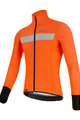 SANTINI Kerékpáros dzseki béléssel - VEGA H2O - fekete/narancssárga