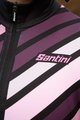 SANTINI Hosszú ujjú kerékpáros mez - CORAL RAGGIO LADY - rózsaszín/fekete