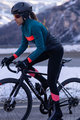 SANTINI Hosszú kerékpáros nadrág kantárral - CORAL BENGAL LADY - fekete/rózsaszín