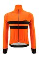 SANTINI Kerékpáros dzseki béléssel - COLORE HALO - narancssárga