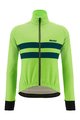 SANTINI Kerékpáros téli kabát és nadrág - COLORE HALO + LAVA - zöld/fekete